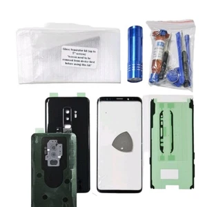 Reparación Pantalla Compatible Galaxy S9 Plus Delantera Trasera Cristal Cubierta Repuesto Negro - Imagen 1 de 1