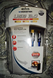 NEW MONSTER Digital Life USB 3.0 Ultra High Speed USB Cable 4.8 Gbps - Picture 1 of 2