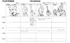 The Simpsons Production Animation Storyboard PHOTOCOPY FOX 2003 p95