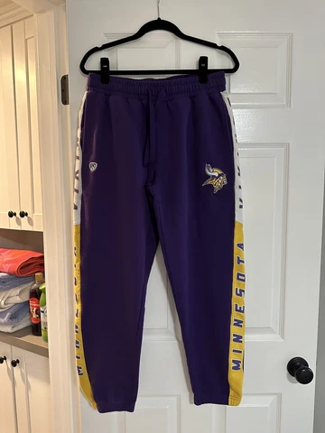 Minnesota Vikings SweatPants NFL Football Joggers Mens Large Embroidered Cover