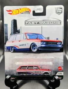 Hot Wheels Car Culture Premium - 'Fast Wagons' - '69 Nissan Skyline Van - Picture 1 of 2