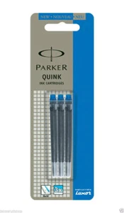 Parker Quink Ink Bottle Black Pen Pack Of 3 M300 - Picture 1 of 4
