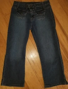 Girl's Jeans VF Jeanswear Size 14R Riders Medium Wash Flared Capri - Picture 1 of 5