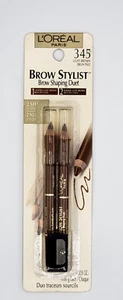 NEW L'OREAL BROW STYLIST BROW SHAPING DUET 345 LIGHT BROWN - Picture 1 of 1