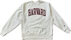 Vintage Harvard Champion Reverse Weave Crewneck Sweatshirt Heather Gray Large