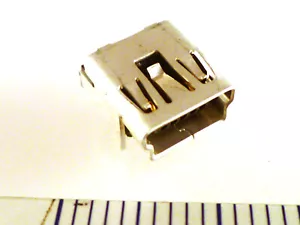 Molex 0548190519 USB 2 OTG Mini B 5 Pin PCB Buchse MBA010G - Bild 1 von 4