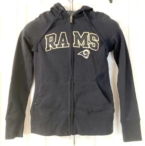 RAMS HOODIE Los Angeles L.A. st. louis full zip up MENS M medium NEW antigua - Picture 1 of 5