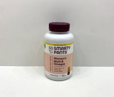 NUEVO Pantalones Smarty Mujer Multi & Omegas 120 Gomitas Suplemento SELLADO Foto 1 de 4