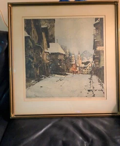 Kitzbuhel 1926 Etching By Luigi Kasimir Original Signed In Pencil - Picture 1 of 6