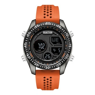 Kenneth Cole Reaction Men's Digital Watch Silicone Strap KRWGP7005402 - Image 1 of 2