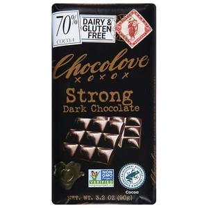 Chocolove Strong Dark Chocolate Bar 3.2 oz (Pack Of 12) - Picture 1 of 1