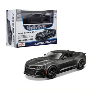 Maisto Assembly Line 2017 Camaro ZL1 Black 1:24 Diecast Model Kit #39512 - Picture 1 of 1