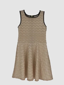 $105 Sally Miller Girl's Beige Sleeveless Scoop Neck Lace Dress Size XL/14-16 - Picture 1 of 1