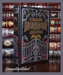 Barnes and Noble Leatherbound 'Classic Horror Stories' Poe Lovecraft Stoker- New - Picture 1 of 8