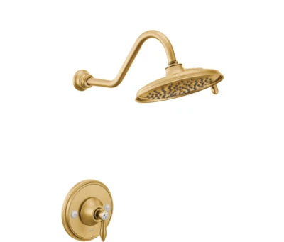 Cabezal de ducha Moen TS32102EPBG Weymouth y equilibrio de presión Posi-Temp DORADO CEPILLADO Foto 1 de 4
