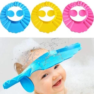 Baby Shower Cap Bathing Cap - 3 Pcs Soft Adjustable Visor Hat Safe Shampoo Sh... - Picture 1 of 9