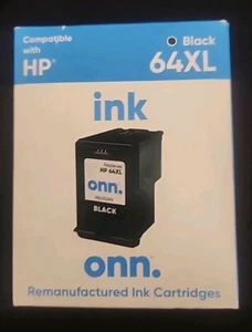 NEU ONN 64XL schwarze Tintenstrahlpatrone mit hoher Reichweite. HP kompatibel Exp 12/2024 - Bild 1 von 2