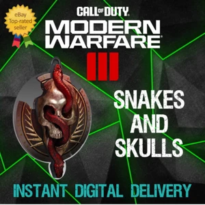 Snakes & Skulls ASDA Weapon Charm - Modern Warfare III MW3 MWIII 🐍💀 - Picture 1 of 2