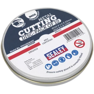 10 PACK Flat Metal Cutting Disc - 115mm x 1.2mm - 22mm Bore - General Purpose - Picture 1 of 6