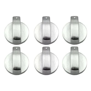 Zinc Alloy 6pcs Gas Stove Knobs Cooker Oven Kitchen Control Metal Replace - Picture 1 of 13