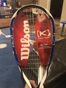 Wilson K Factor K145 Squash Racket New With Grip Plastic - Picture 1 of 7