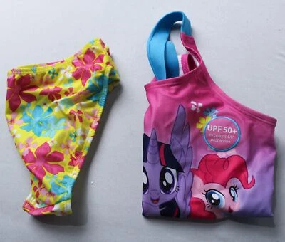 My Little Pony Women's Girl's Two Piece Tankini Swimsuit EJ3 Pink Size 10/12  - Image 1 of 4