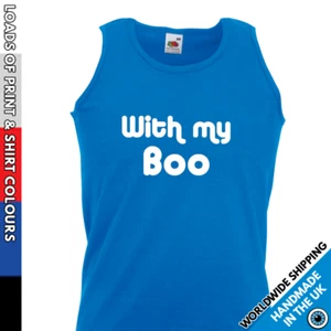 Chaleco de Halloween para Hombre - Con Mi Boo - Fiesta Noche Truco o Trato Disfraz Prenda para el torso sin mangas - Imagen 1 de 8