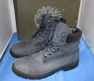Mens Timberland Classic 6" Navy Blue Waterproof Size 11 Boots TB0A1K2T ~ A3#40 - Picture 1 of 7