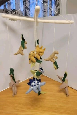 Pottery Barn Kids Felt Dino Mobile - Image 1 of 4