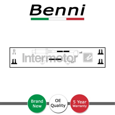 Benni HT Ignition Leads Fits Citroen BX 1982-1989 1.4 + Other Models - Image 1 of 2