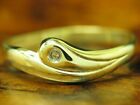 14Kt 585 Yellow Gold Ring With Diamond Decorations/1,1G/ Rg 56,5