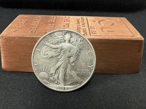 1938 d walking liberty half dollar xf - Picture 1 of 6