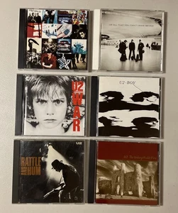 U2 CD Lot (6) Unforgettable Fire Rattle Hum Achtung War Boy Leave Behind ~ EX - Picture 1 of 8