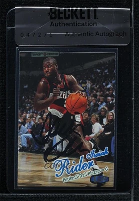 BAS 1997-98 Fleer Ultra Isaiah Rider #84 Sello de Autenticidad Automático Foto 1 de 2