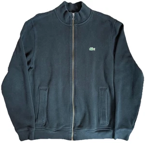 Lacoste Men’s Black Full Zip Sweatshirt Size US M FR 4 Style Sh2178 - Picture 1 of 9