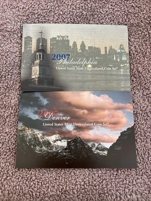2007 Mint set Complete and original both P and D mints 28 coins - Image 1 of 4