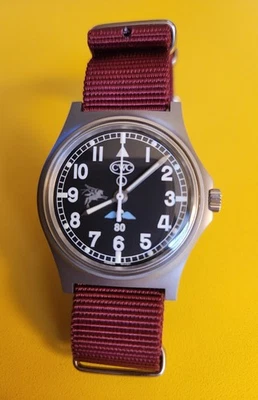 Orologio al Quarzo CWC G10 Pegasus Airborne '80' Edizione Limitata #8 di 80 RARO, COME NUOVO! - Immagine 1 di 4