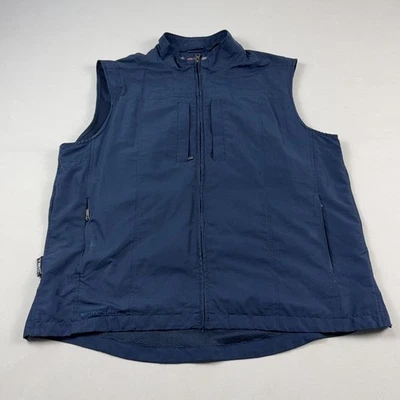 Scottevest Vest Mens XL Blue FOR THE TRIP OF YOUR LIFE Utility Pockets TEC - Image 1 of 4