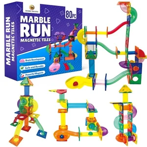 Marble Run Ball Magnetic Building Blocks Kids Montessori Toys – - Picture 1 of 5