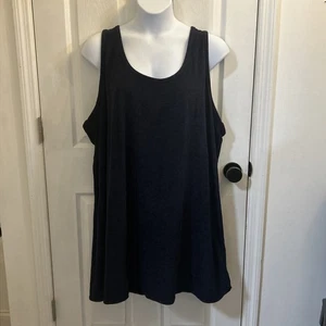 NEW A New Day Tank Dress Womens 3X Navy Blue Soft Terry Sleeveless Lounge Casual - Picture 1 of 16