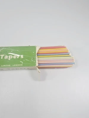 Prices Lighting 迷你锥形蜡烛粉彩 12 英寸 100 个盒老式英格兰 — 第 1/3 张图片