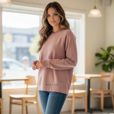 Sudadera de microfleece de gran tamaño Pink Lily suave acogedora pulóver top de salón talla L Foto 1 de 4