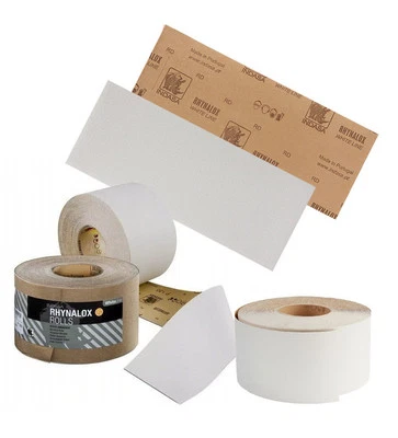 Papel de lija INDASA rollo de lija lijado granos a elegir 115 mm x 10,25,50 m