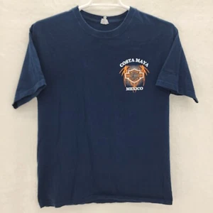 Yazbek Harley Davidson T-Shirt Men's Size Large Black Costa Maya, Mexico - Picture 1 of 6