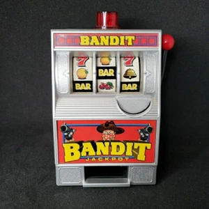 RADICA 2001 Bandit Jackpot Bank Automatic Slot Machine One Arm Working Light - Picture 1 of 10
