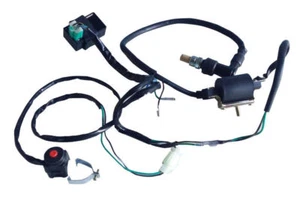 Wiring Loom Kill Switch Coil CDI Spark Plug for 90 110cc 140 125cc Pit Bike Dirt - Picture 1 of 3