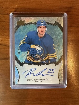 2021-22 UD Ice Arttu Ruotsalainen Exquisite Collection Rookie Auto RC /99 Sabres - Image 1 of 2