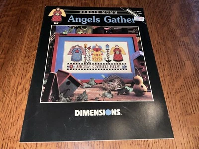 Angels Gather Cross Stitch Pattern Anne McKinney Dimensions Angels Gather Here - Image 1 of 2