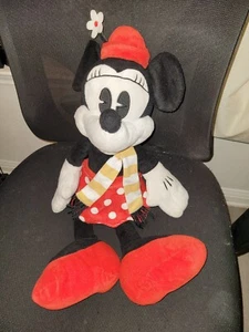 Disney Minnie Mouse Vacaciones 18" Peluche Rojo Flor Sombrero Falda Lunares - Imagen 1 de 6