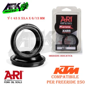 Parapolvere Forcella Y-1 43x53,4x6/13 mm per KTM Freeride 250 2014-2015-2016 - Imagen 1 de 1